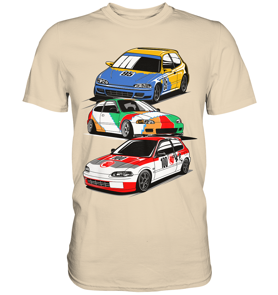 Honda Civic Hatch Gang - Premium Shirt - MotoMerch.de
