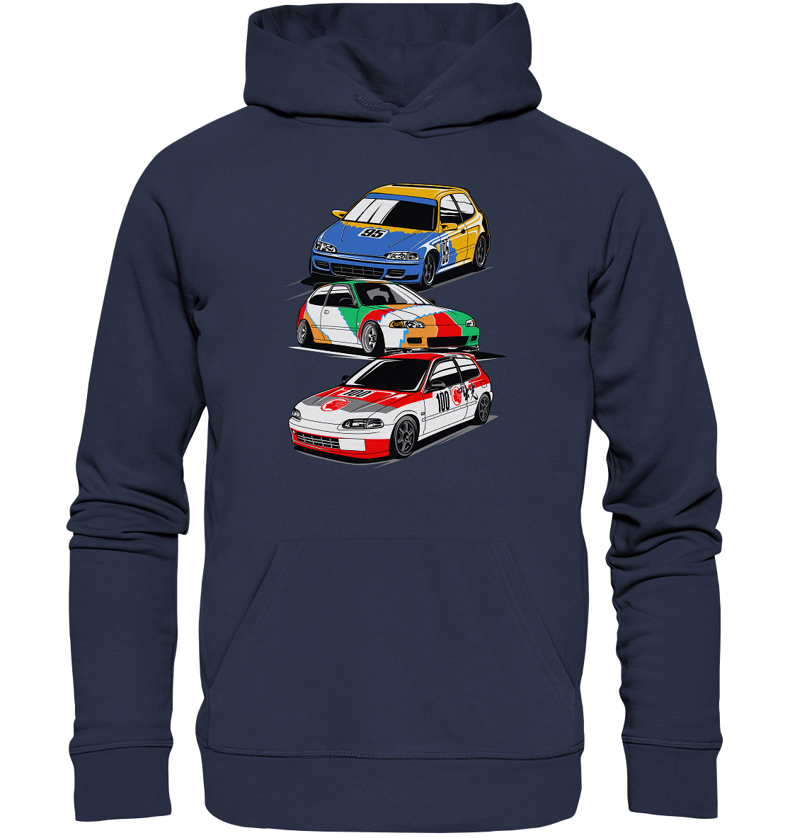 Honda Civic Hatch Gang - Premium Unisex Hoodie - MotoMerch.de