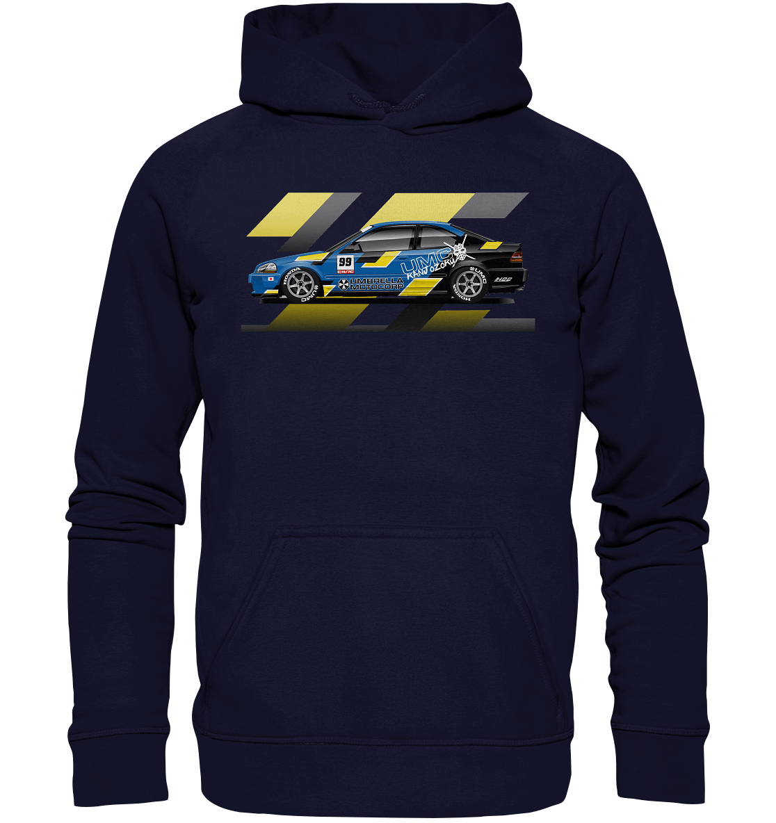 Honda Civic Kanjo Coupe - Basic Unisex Hoodie XL - MotoMerch.de