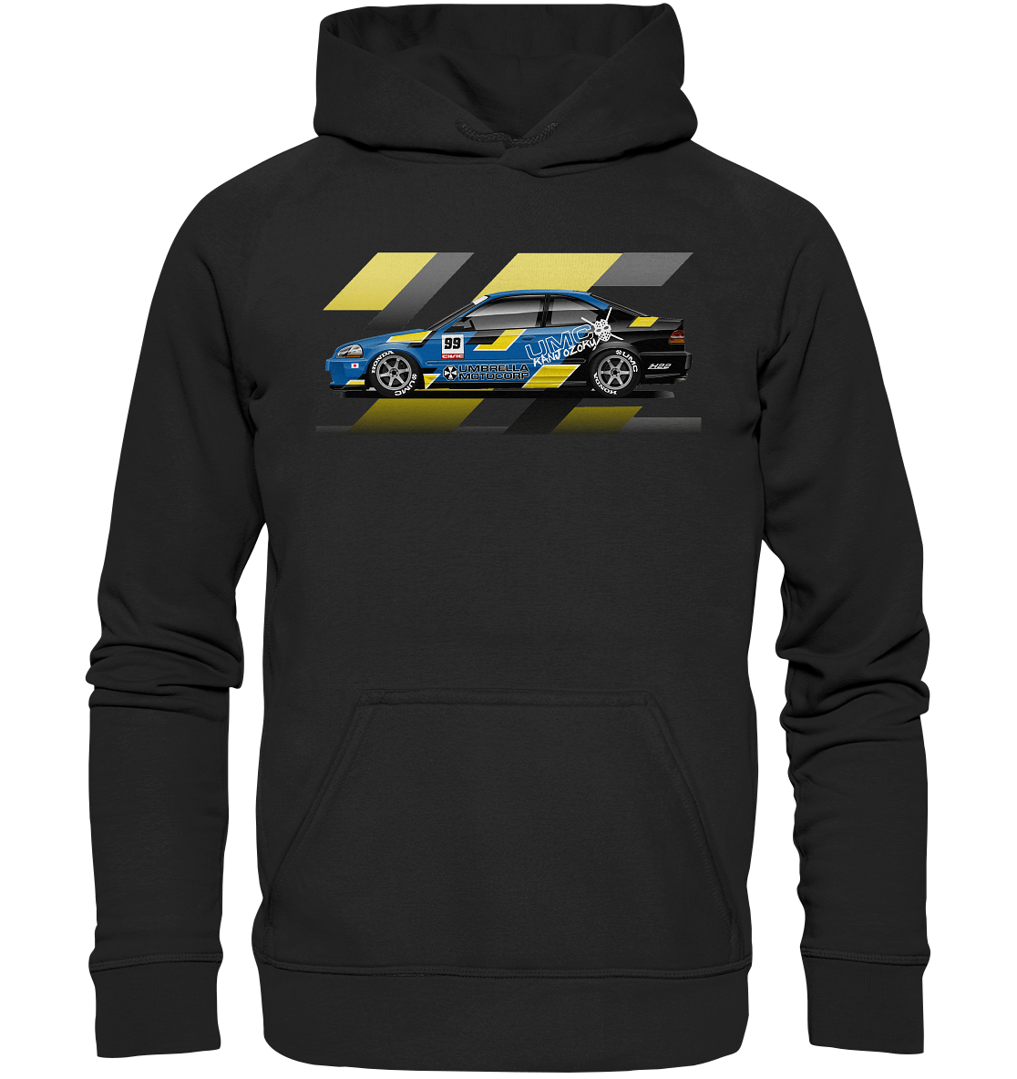 Honda Civic Kanjo Coupe - Basic Unisex Hoodie XL - MotoMerch.de
