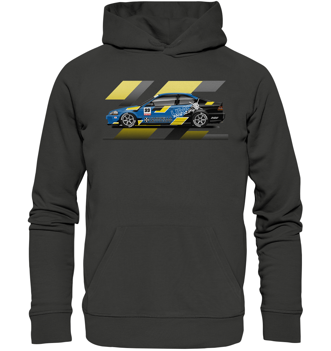Honda Civic Kanjo Coupe - Premium Unisex Hoodie - MotoMerch.de