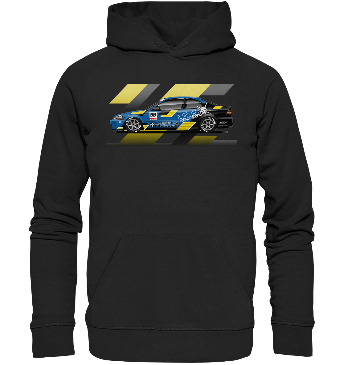 Honda Civic Kanjo Coupe - Premium Unisex Hoodie - MotoMerch.de