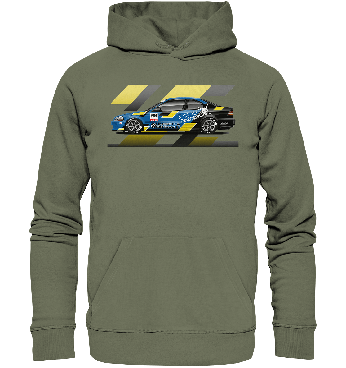 Honda Civic Kanjo Coupe - Premium Unisex Hoodie - MotoMerch.de