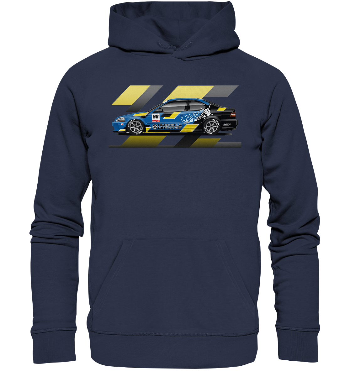 Honda Civic Kanjo Coupe - Premium Unisex Hoodie - MotoMerch.de