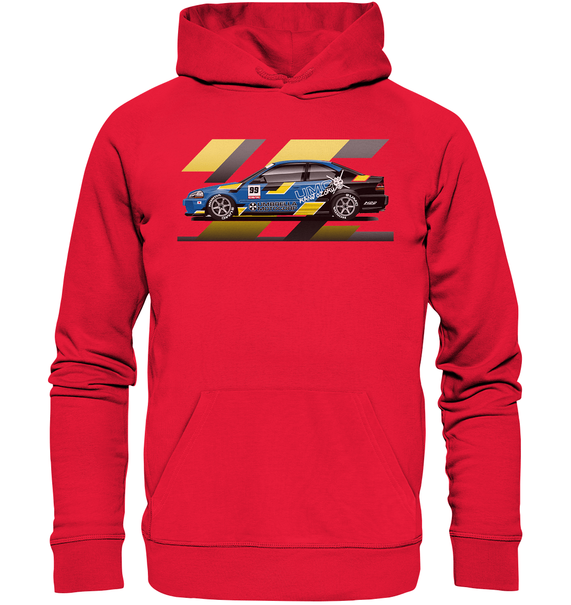 Honda Civic Kanjo Coupe - Premium Unisex Hoodie - MotoMerch.de