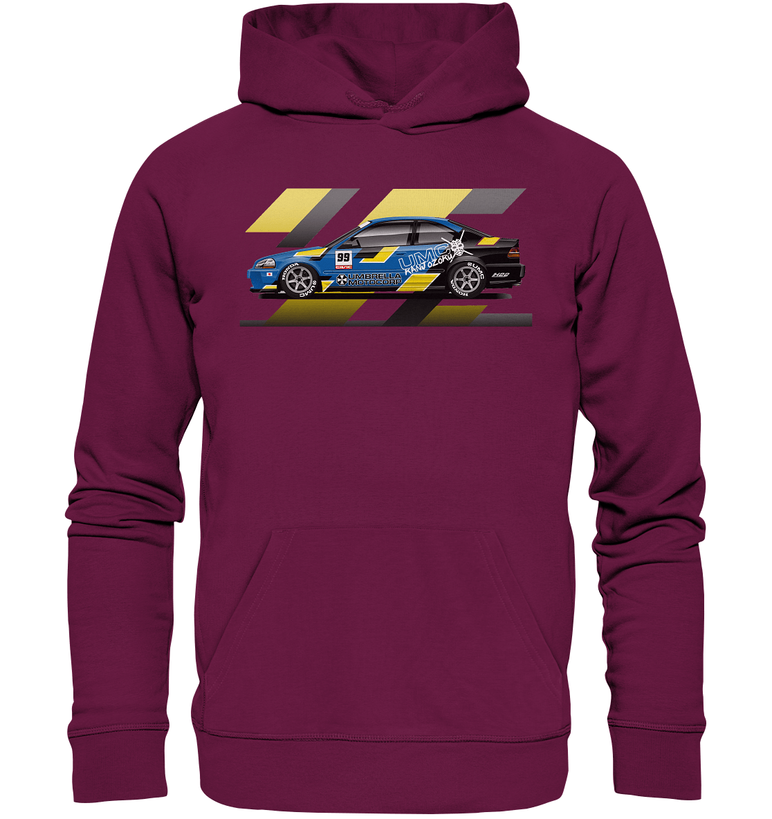 Honda Civic Kanjo Coupe - Premium Unisex Hoodie - MotoMerch.de