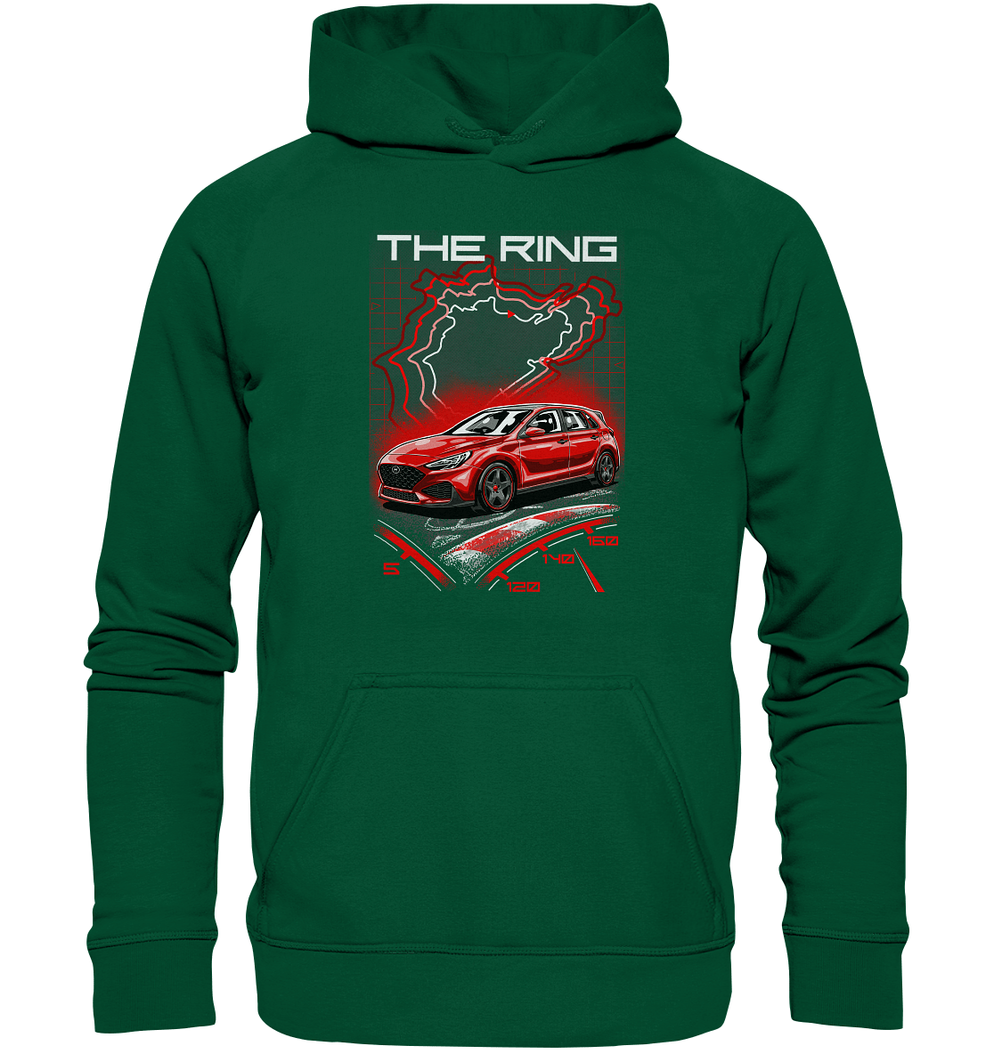 I30 N Nürburgring - Basic Unisex Hoodie - MotoMerch.de