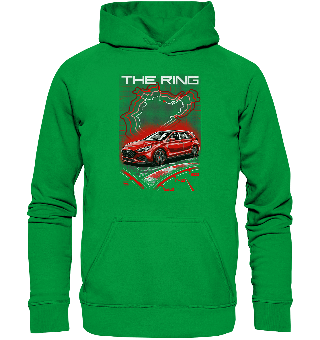 I30 N Nürburgring - Basic Unisex Hoodie - MotoMerch.de