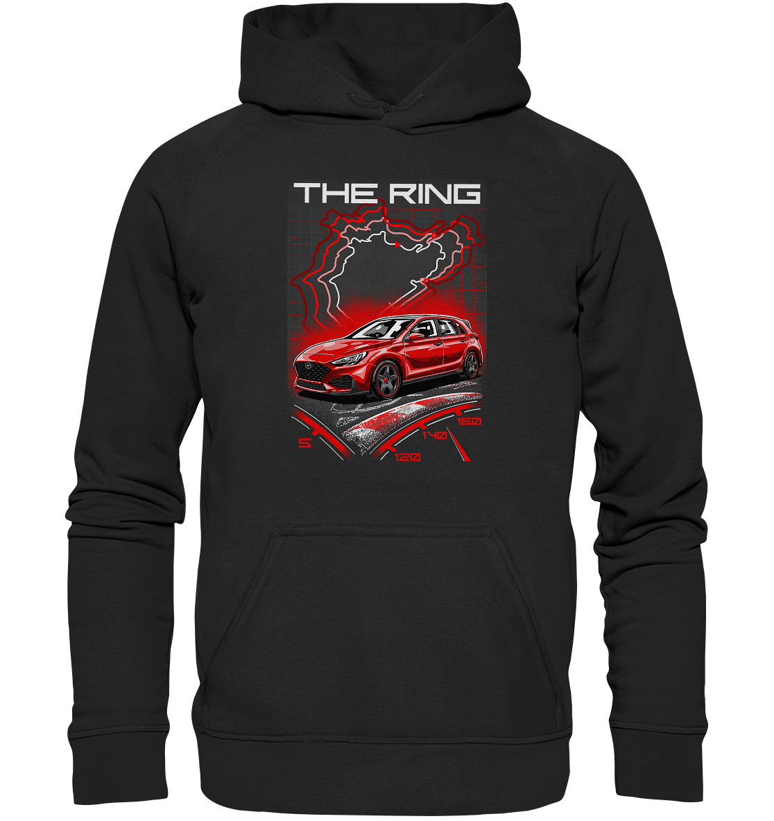 I30 N Nürburgring - Basic Unisex Hoodie - MotoMerch.de