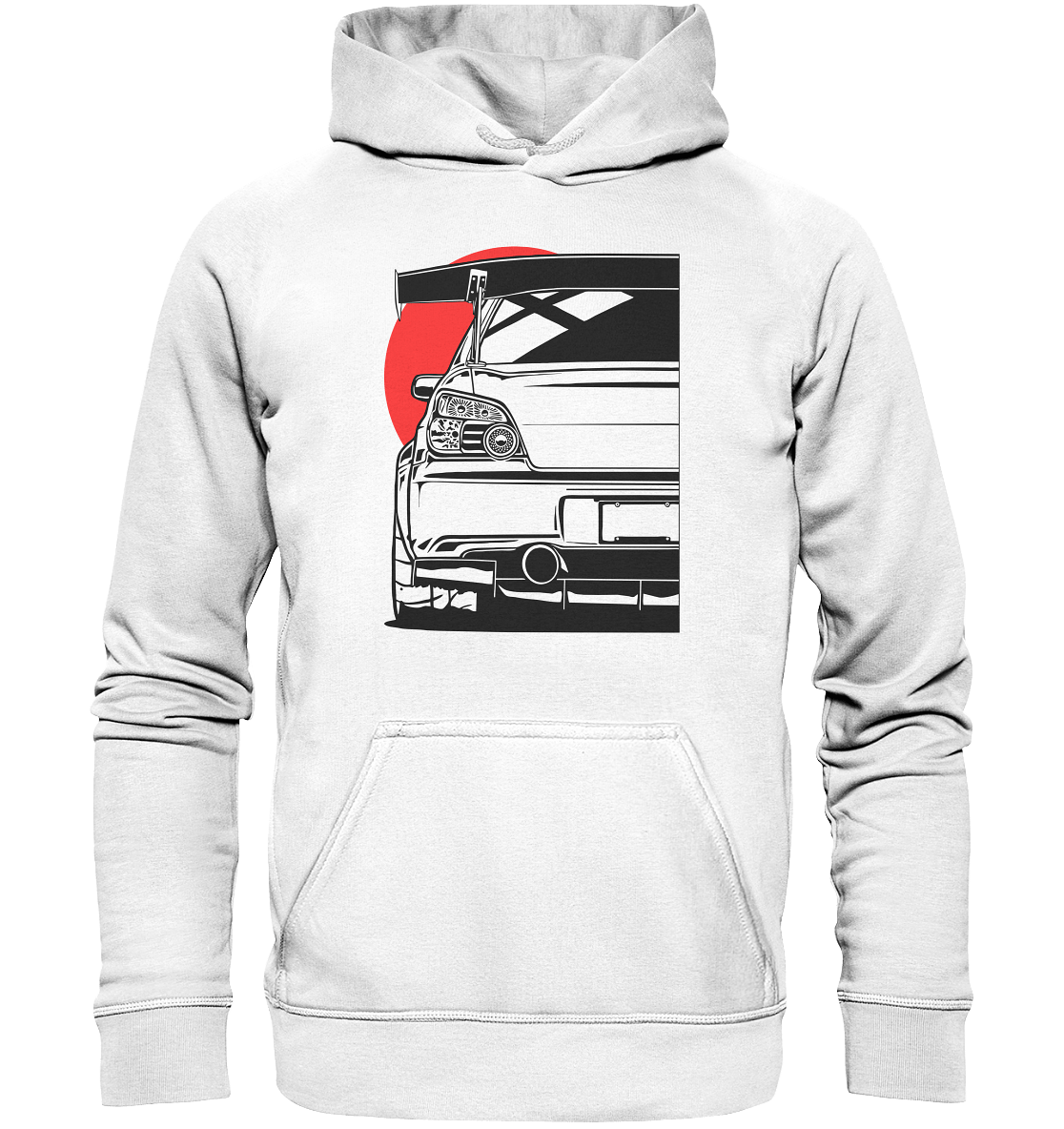 Impreza WRX STI Heck - Basic Unisex Hoodie - MotoMerch.de