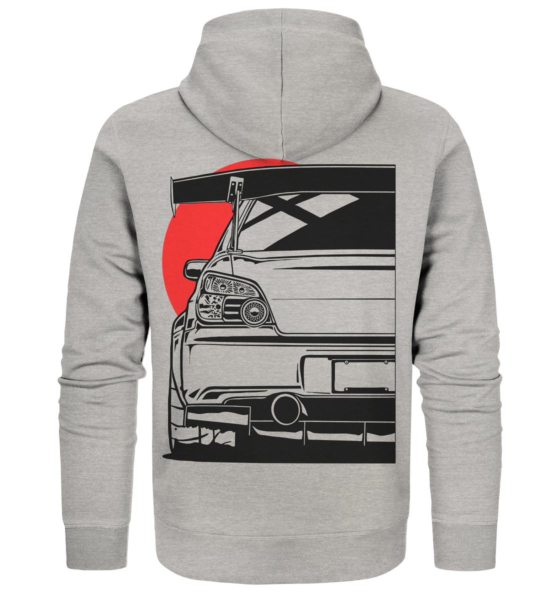 Impreza WRX STI Heck - Organic Zipper - MotoMerch.de