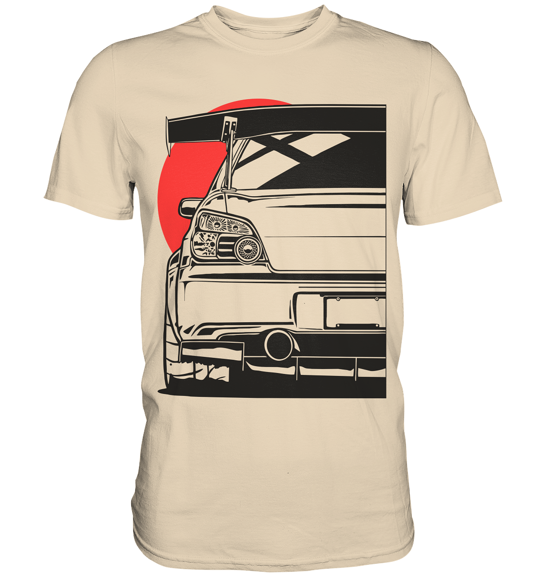 Impreza WRX STI Heck - Premium Shirt - MotoMerch.de