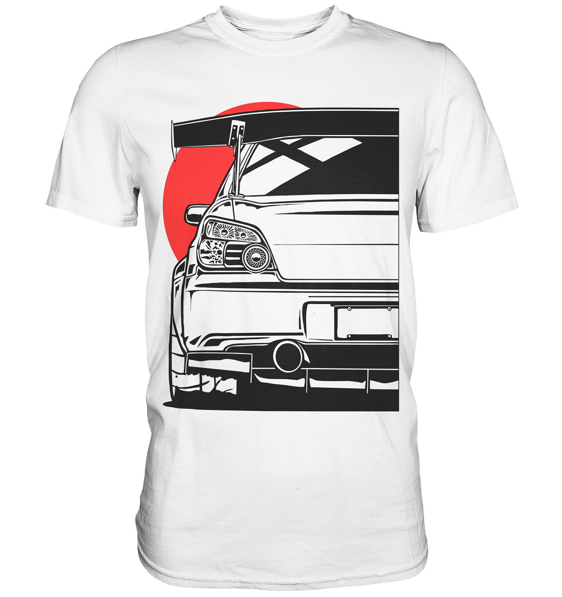 Impreza WRX STI Heck - Premium Shirt - MotoMerch.de