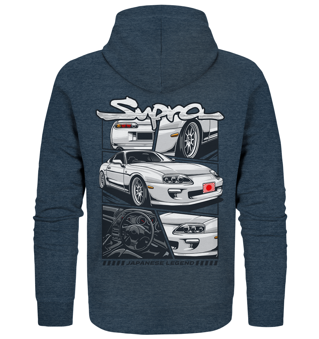 Japanese Legend Supra MKIV - Organic Zipper - MotoMerch.de