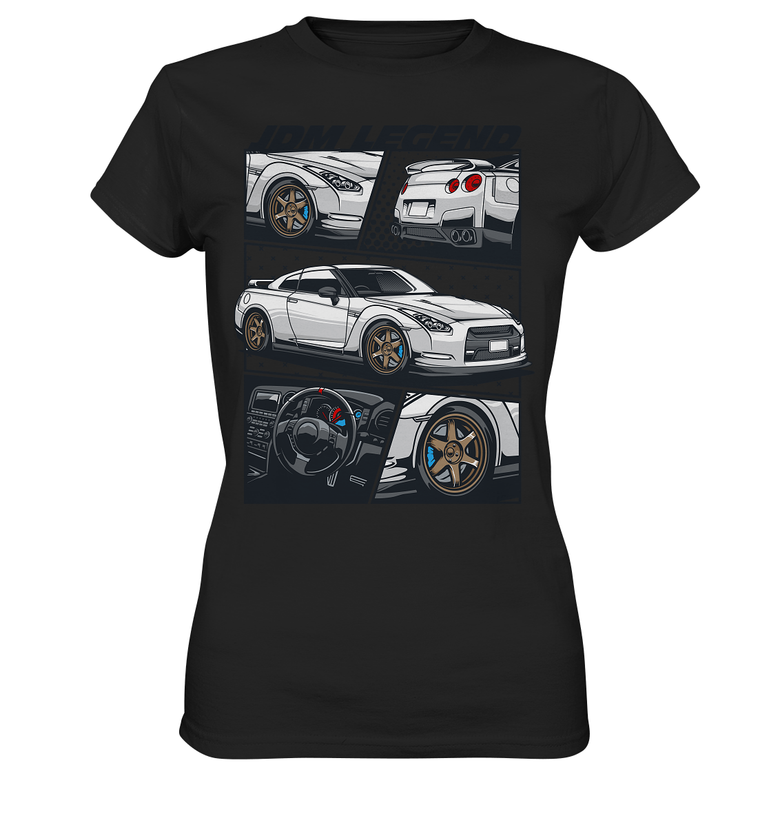 JDM Legends R35 GTR - Ladies Premium Shirt - MotoMerch.de