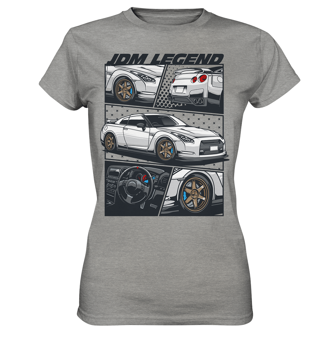 JDM Legends R35 GTR - Ladies Premium Shirt - MotoMerch.de