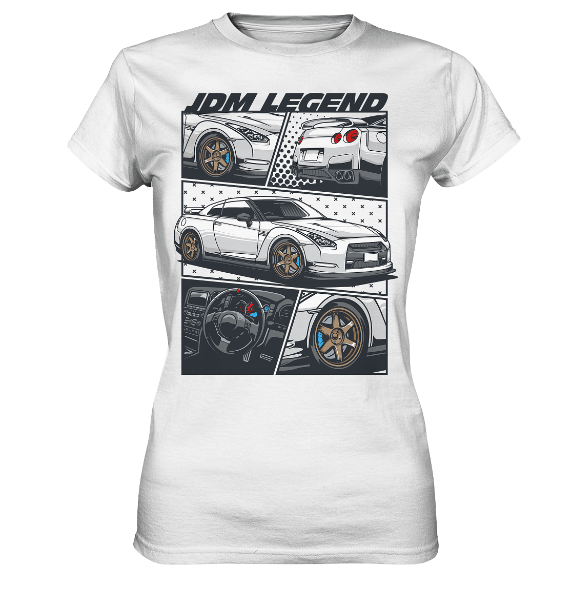 JDM Legends R35 GTR - Ladies Premium Shirt - MotoMerch.de