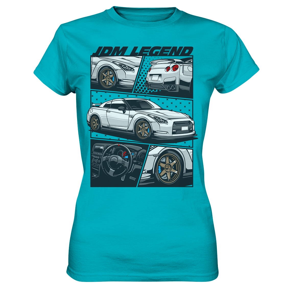 JDM Legends R35 GTR - Ladies Premium Shirt - MotoMerch.de