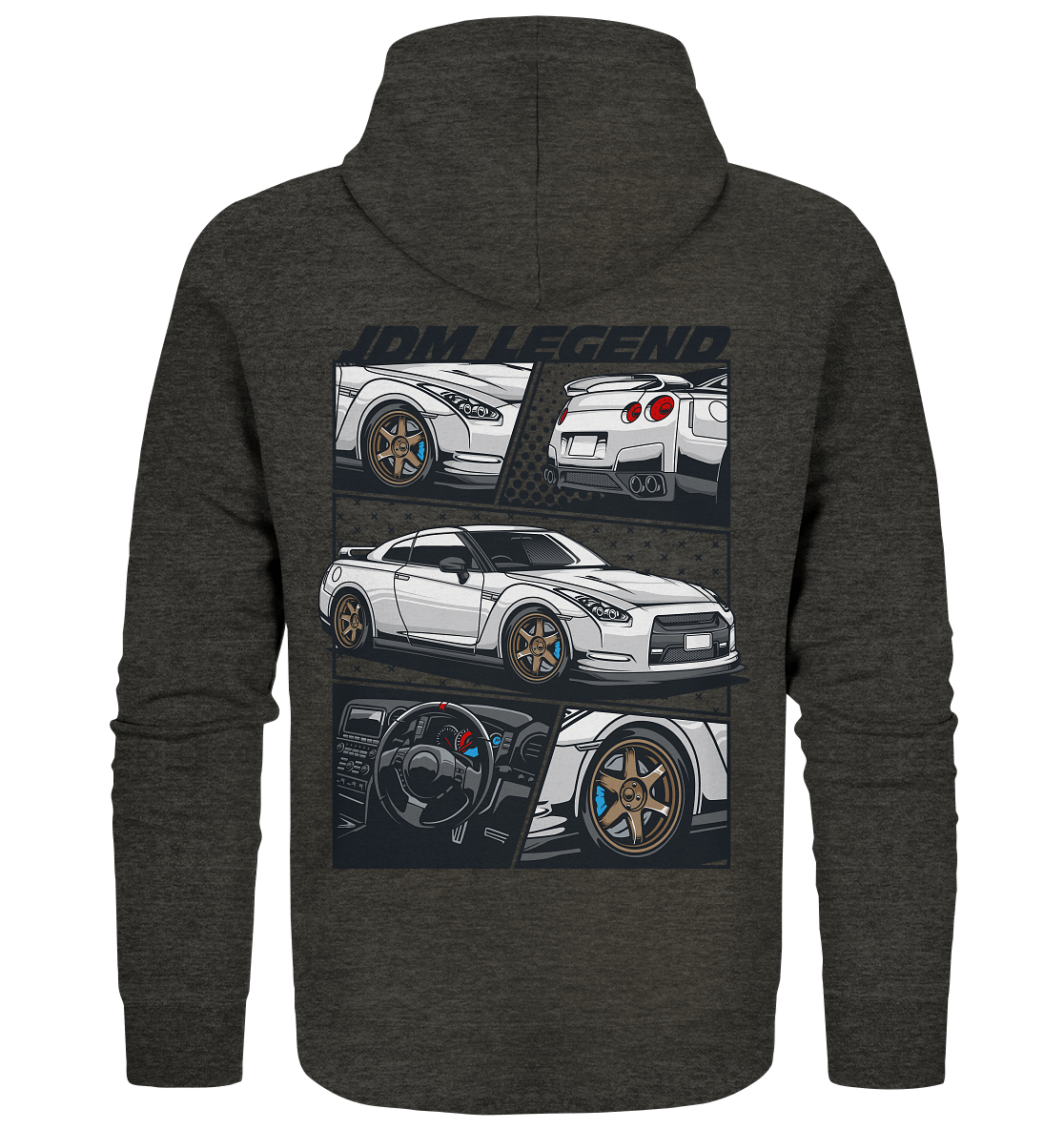 JDM Legends R35 GTR - Organic Zipper - MotoMerch.de