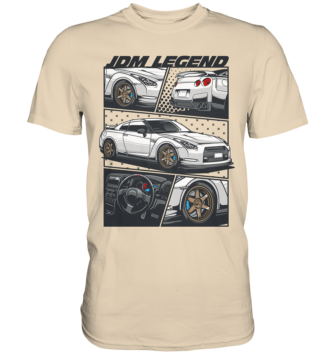JDM Legends R35 GTR - Premium Shirt - MotoMerch.de