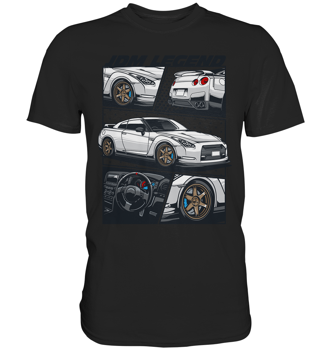 JDM Legends R35 GTR - Premium Shirt - MotoMerch.de
