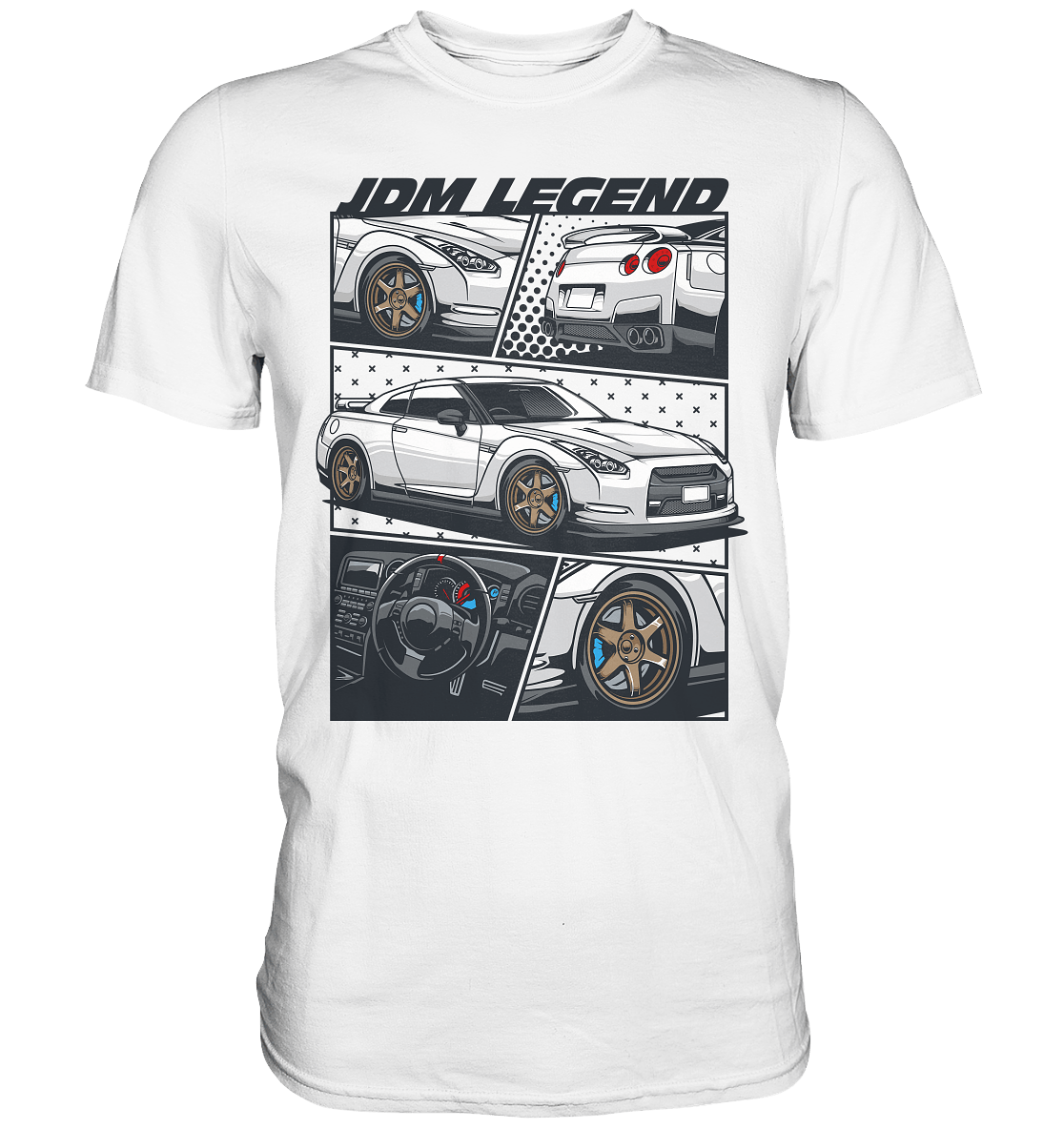 JDM Legends R35 GTR - Premium Shirt - MotoMerch.de
