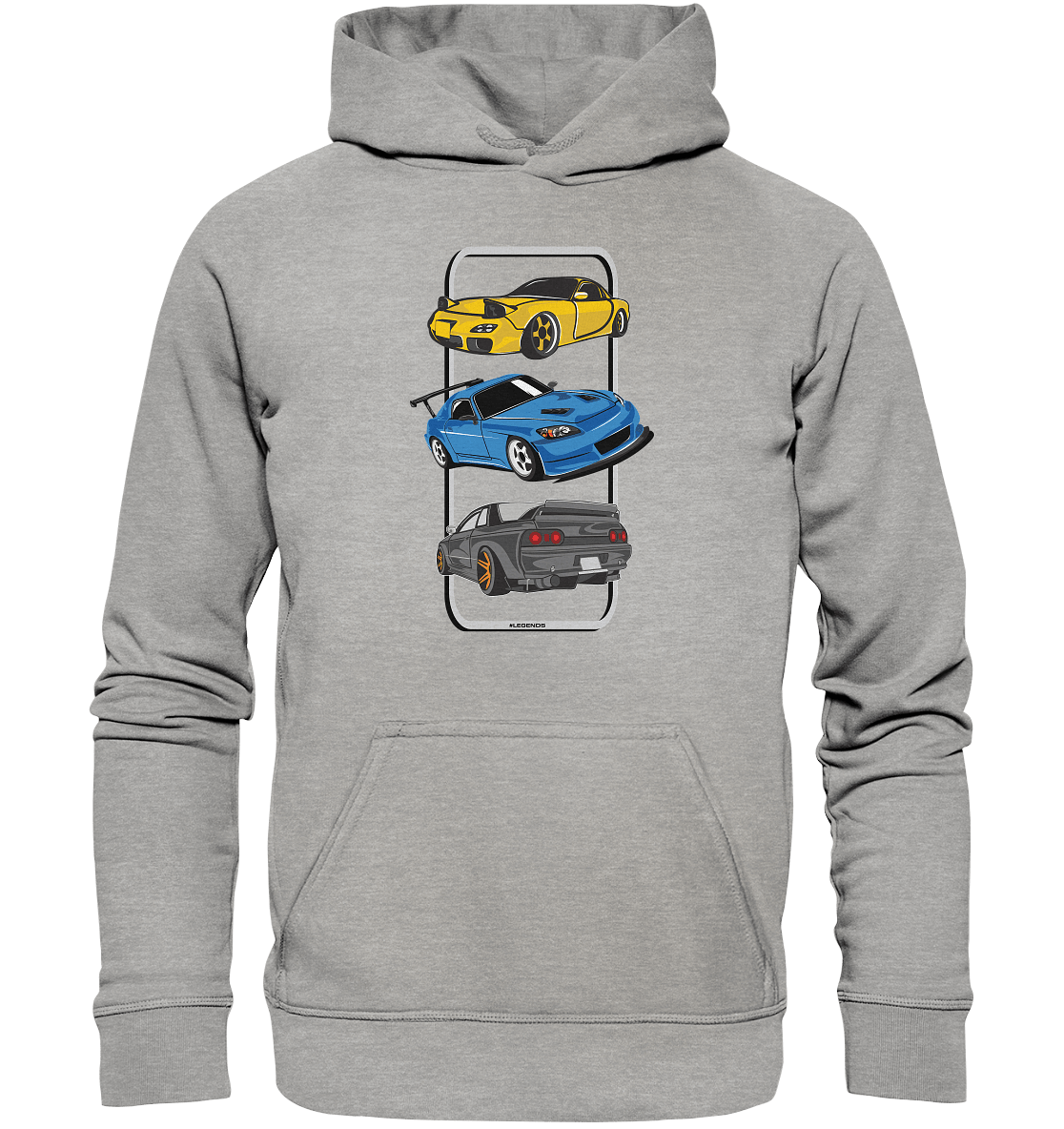 JDM Legends - RX7 S2000 R32 - Basic Unisex Hoodie - MotoMerch.de