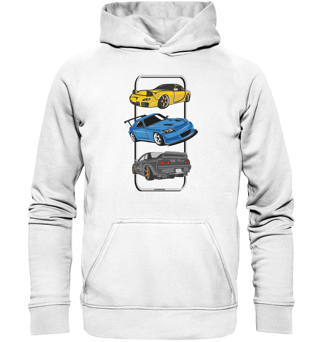 JDM Legends - RX7 S2000 R32 - Basic Unisex Hoodie - MotoMerch.de