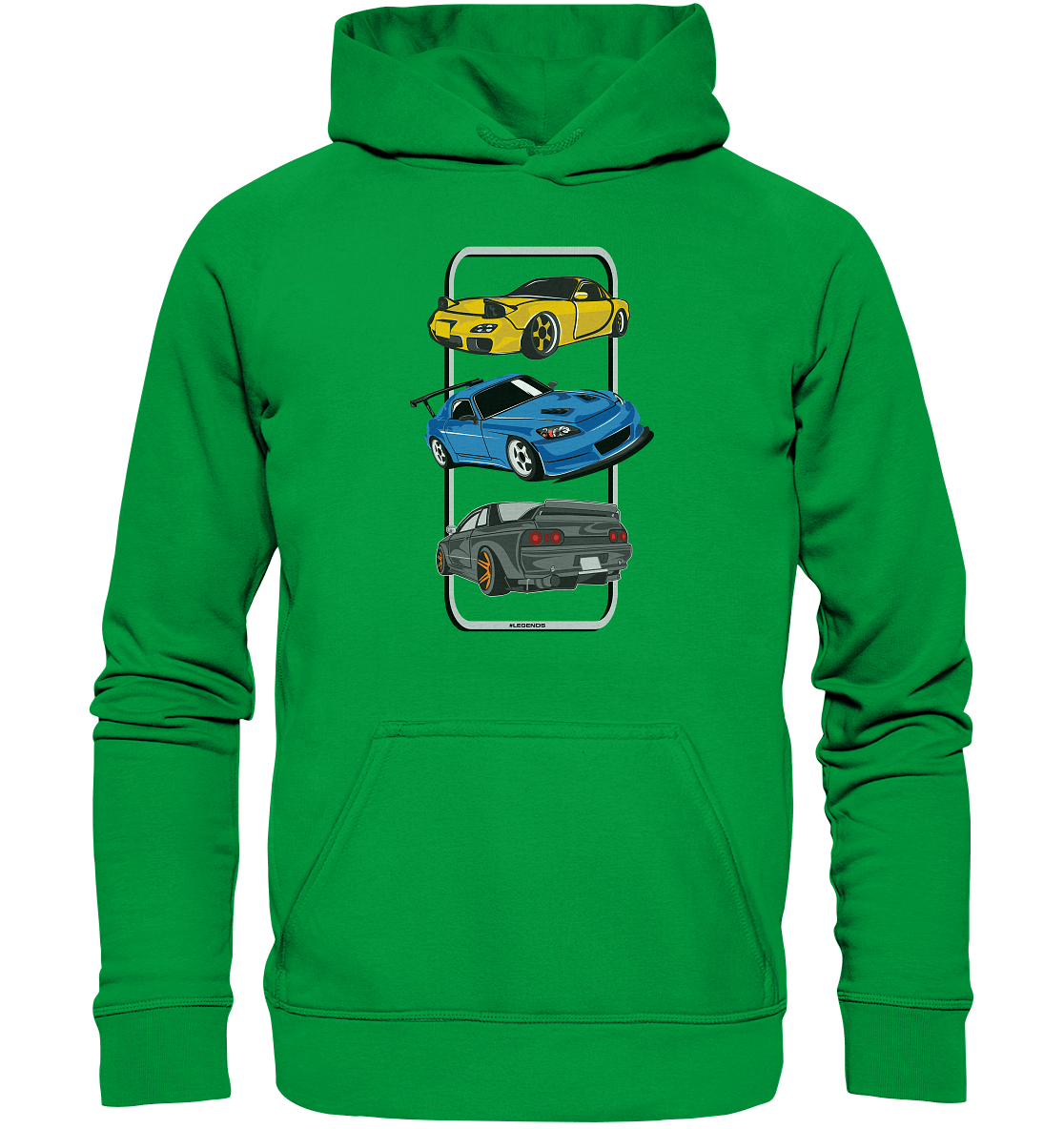 JDM Legends - RX7 S2000 R32 - Basic Unisex Hoodie - MotoMerch.de