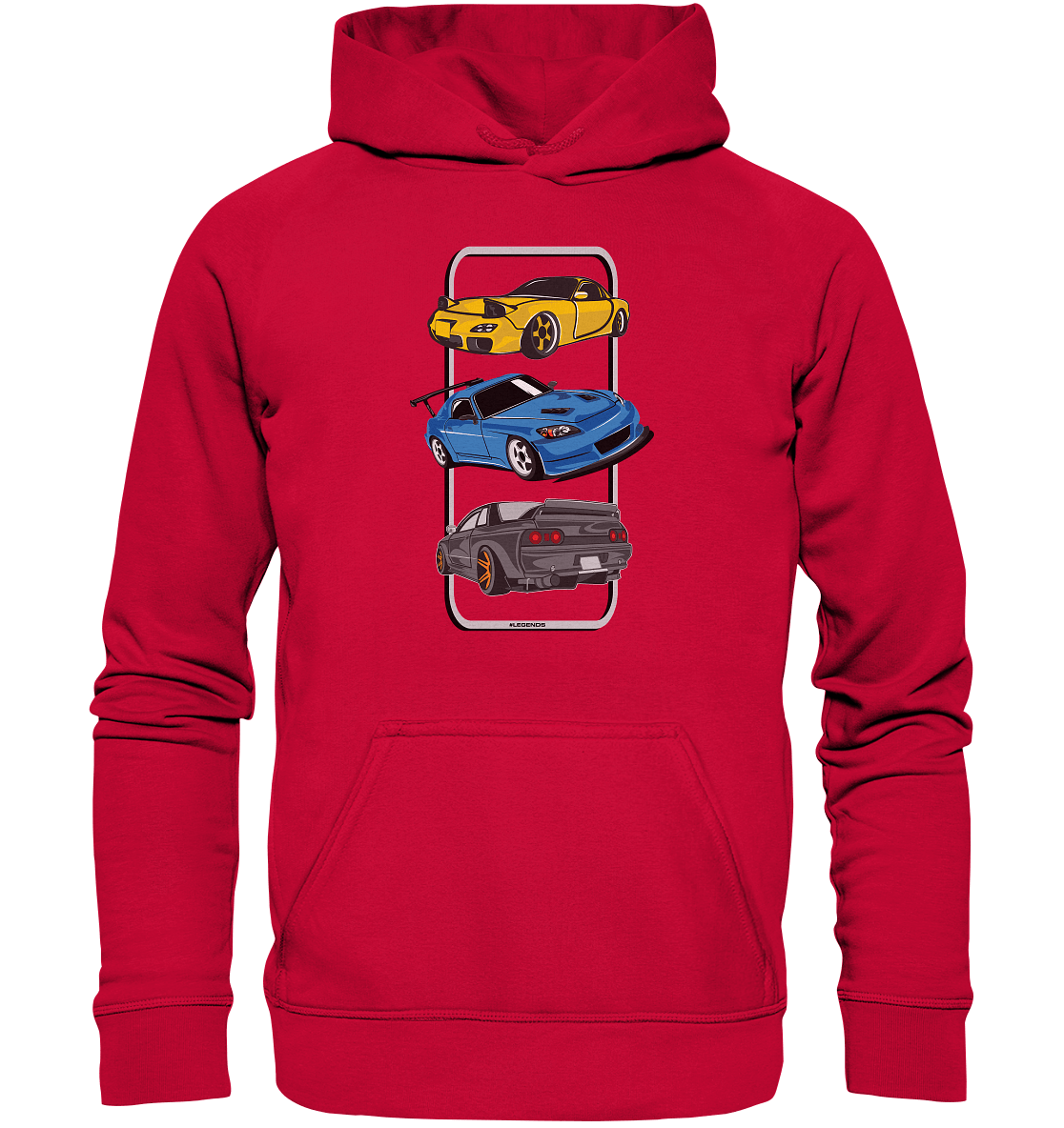 JDM Legends - RX7 S2000 R32 - Basic Unisex Hoodie - MotoMerch.de