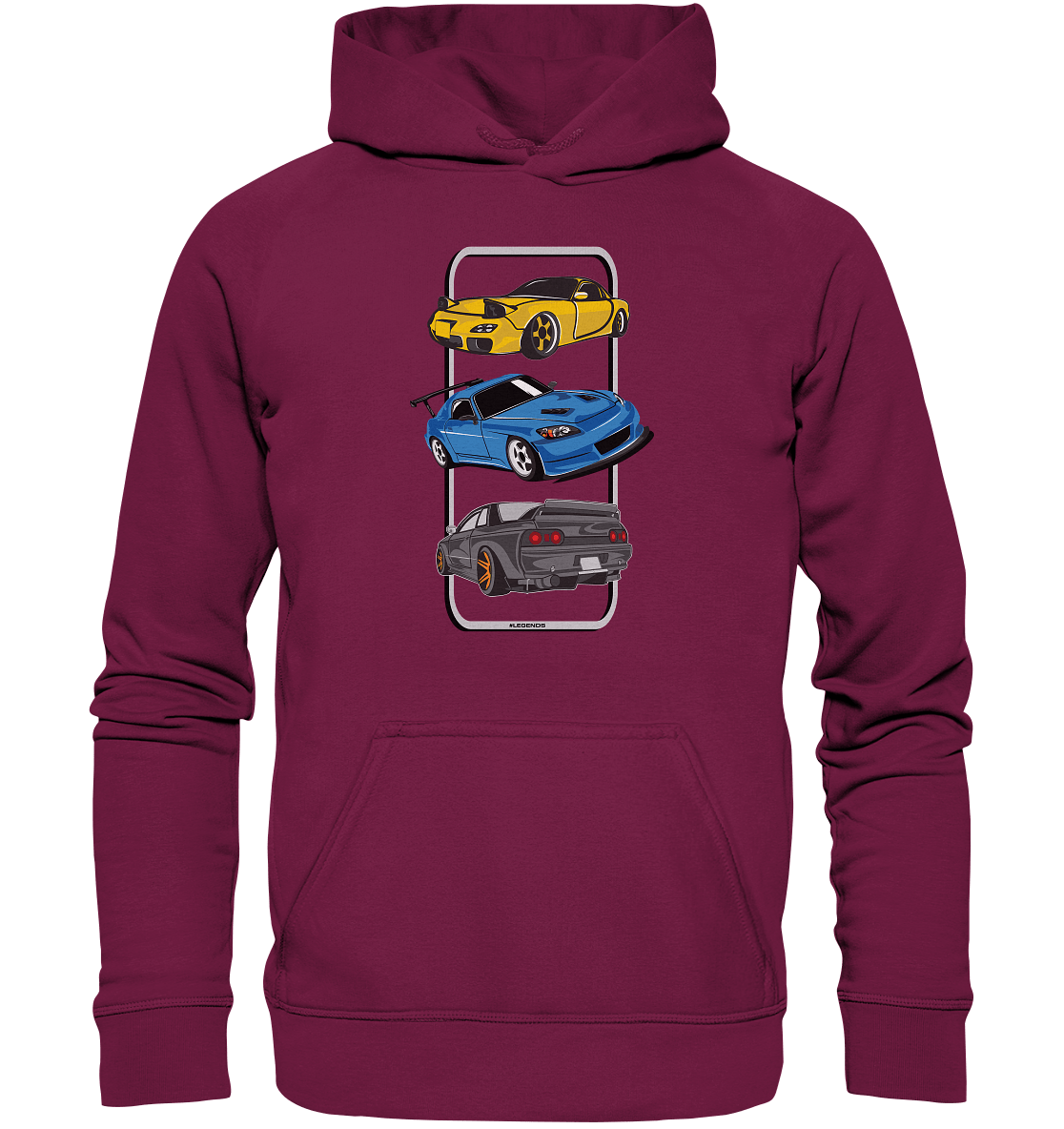 JDM Legends - RX7 S2000 R32 - Basic Unisex Hoodie - MotoMerch.de