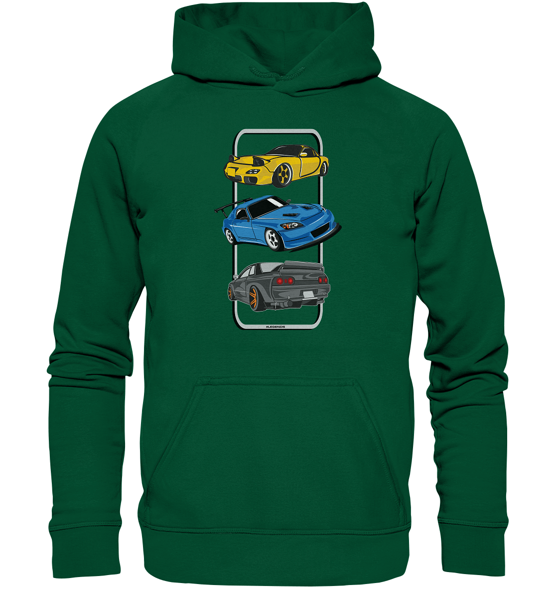 JDM Legends - RX7 S2000 R32 - Basic Unisex Hoodie - MotoMerch.de