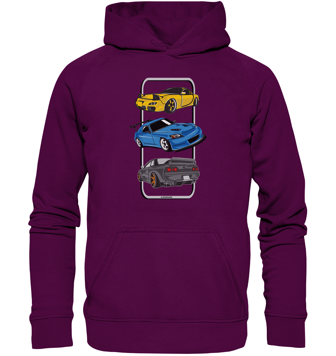 JDM Legends - RX7 S2000 R32 - Basic Unisex Hoodie - MotoMerch.de