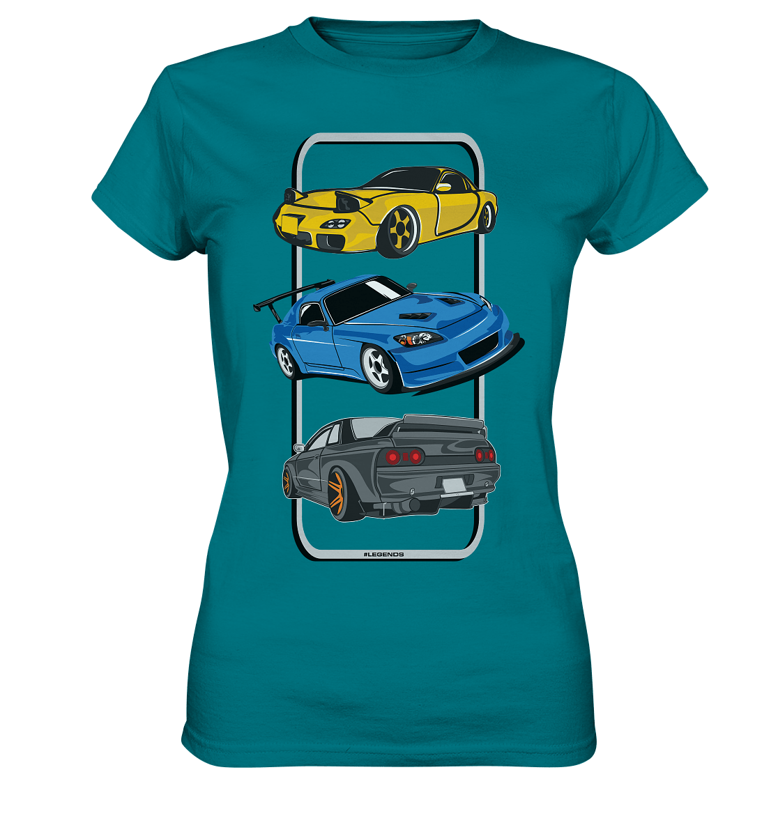 JDM Legends - RX7 S2000 R32 - Ladies Premium Shirt - MotoMerch.de
