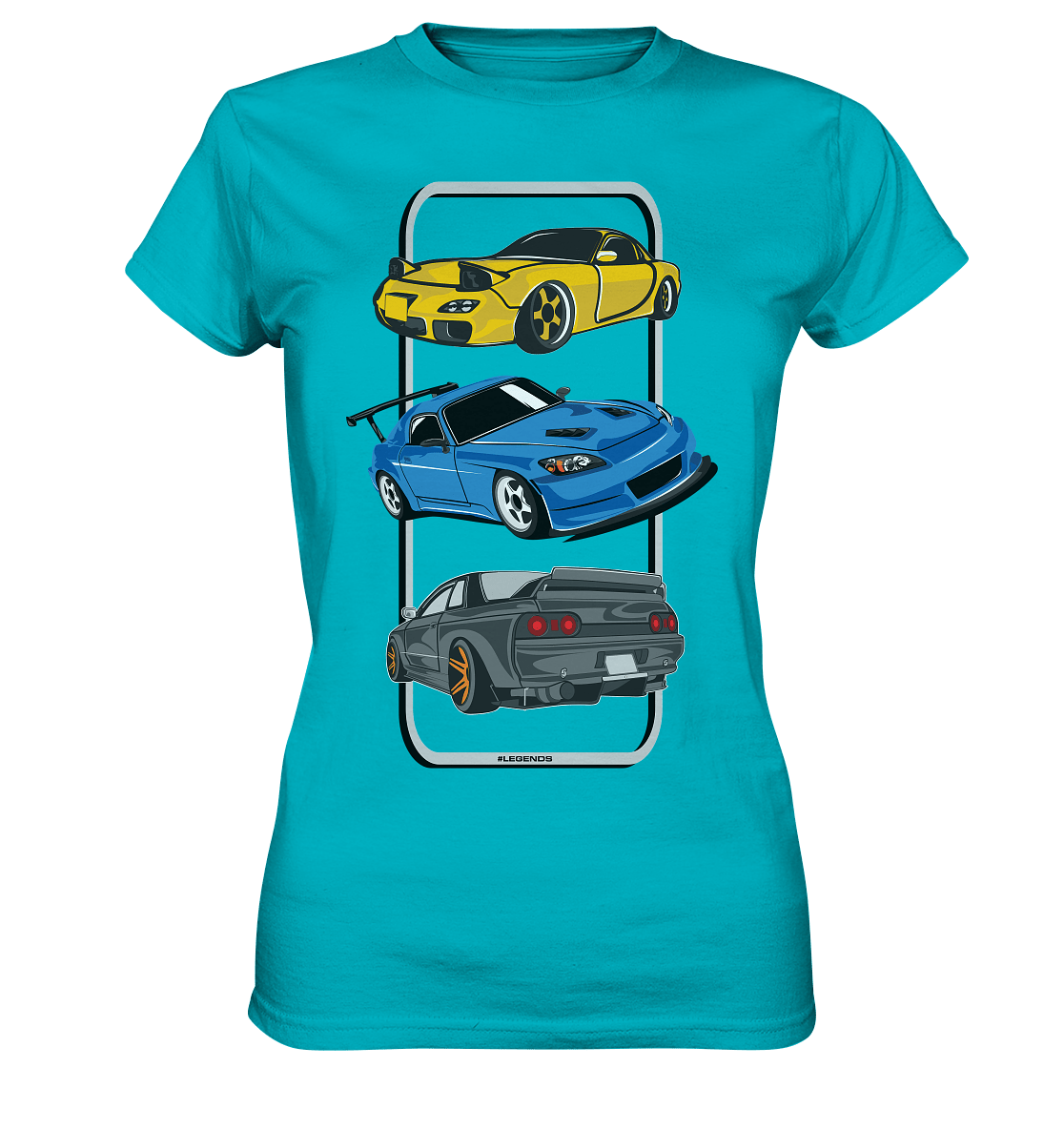 JDM Legends - RX7 S2000 R32 - Ladies Premium Shirt - MotoMerch.de