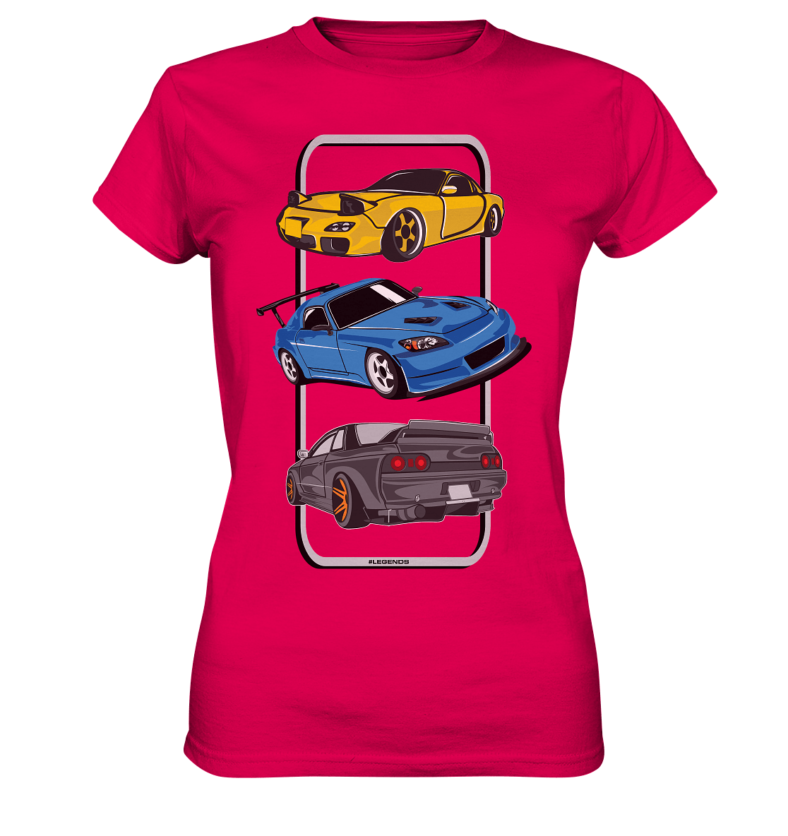 JDM Legends - RX7 S2000 R32 - Ladies Premium Shirt - MotoMerch.de