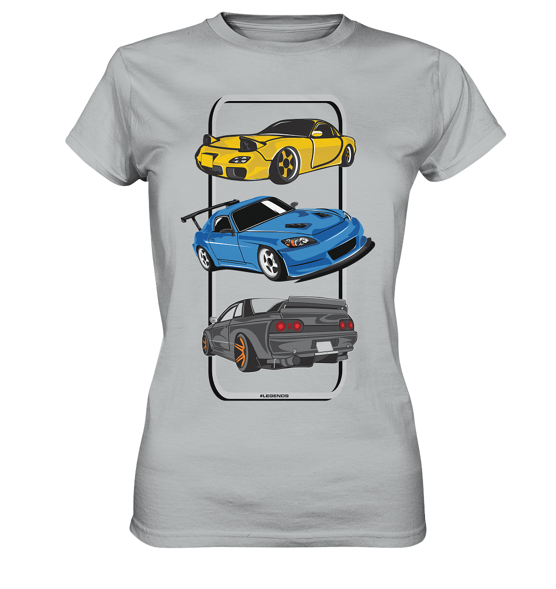 JDM Legends - RX7 S2000 R32 - Ladies Premium Shirt - MotoMerch.de