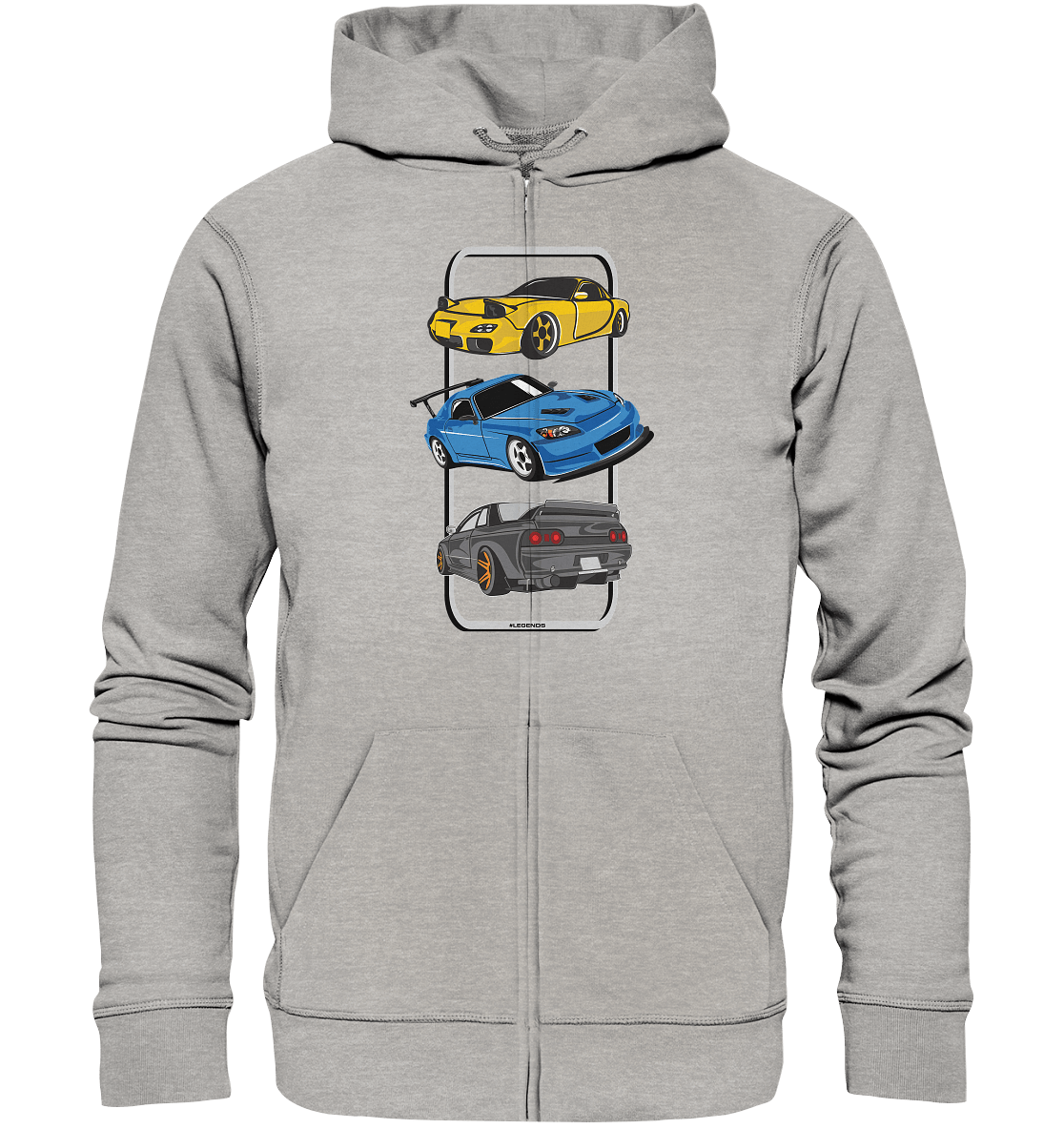 JDM Legends - RX7 S2000 R32 - Organic Zipper - MotoMerch.de