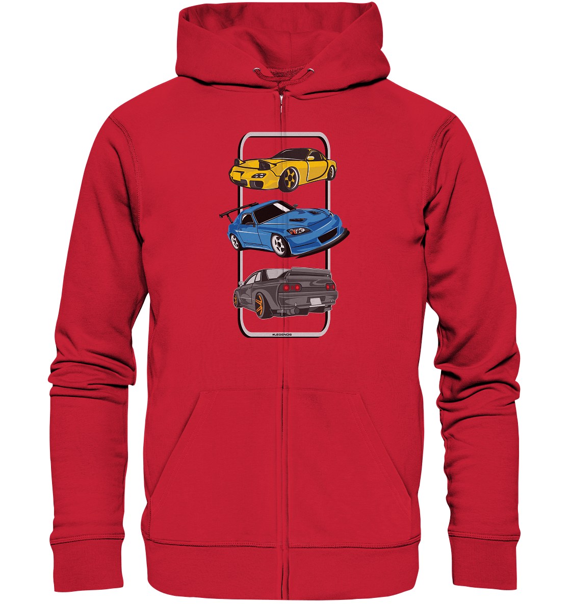 JDM Legends - RX7 S2000 R32 - Organic Zipper - MotoMerch.de
