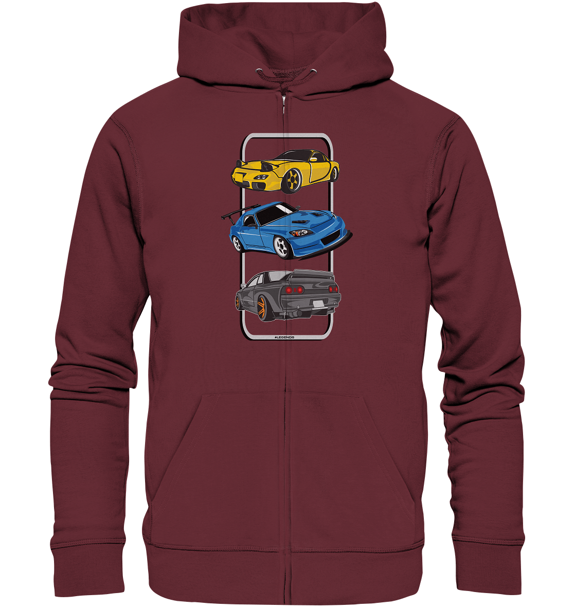JDM Legends - RX7 S2000 R32 - Organic Zipper - MotoMerch.de