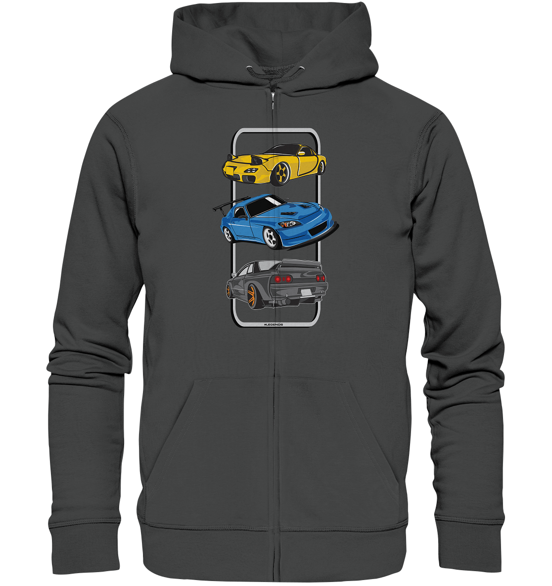 JDM Legends - RX7 S2000 R32 - Organic Zipper - MotoMerch.de