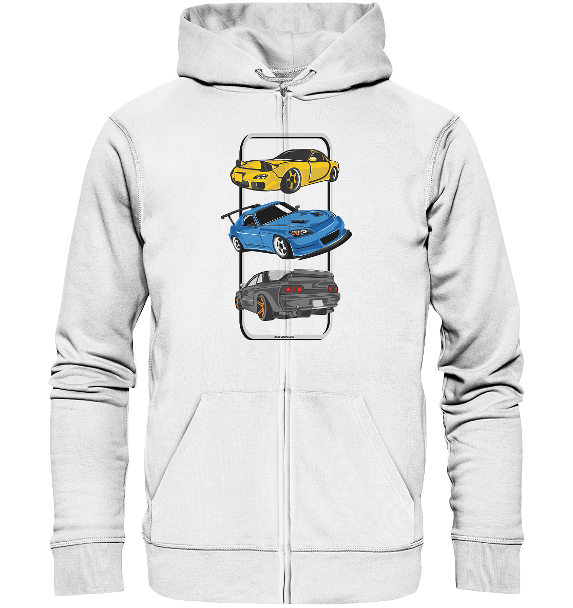 JDM Legends - RX7 S2000 R32 - Organic Zipper - MotoMerch.de