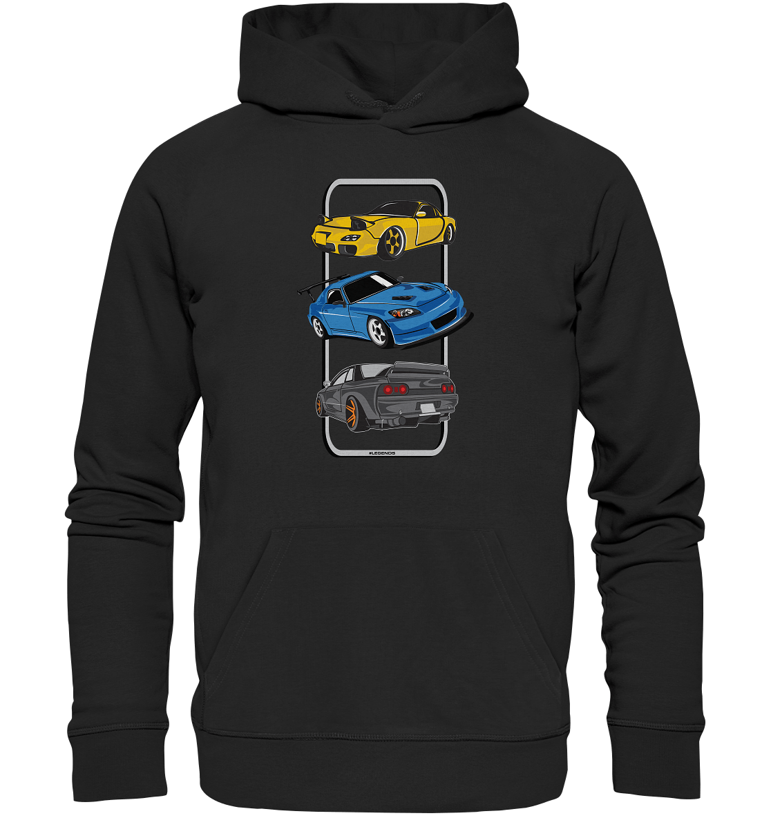 JDM Legends - RX7 S2000 R32 - Premium Unisex Hoodie - MotoMerch.de