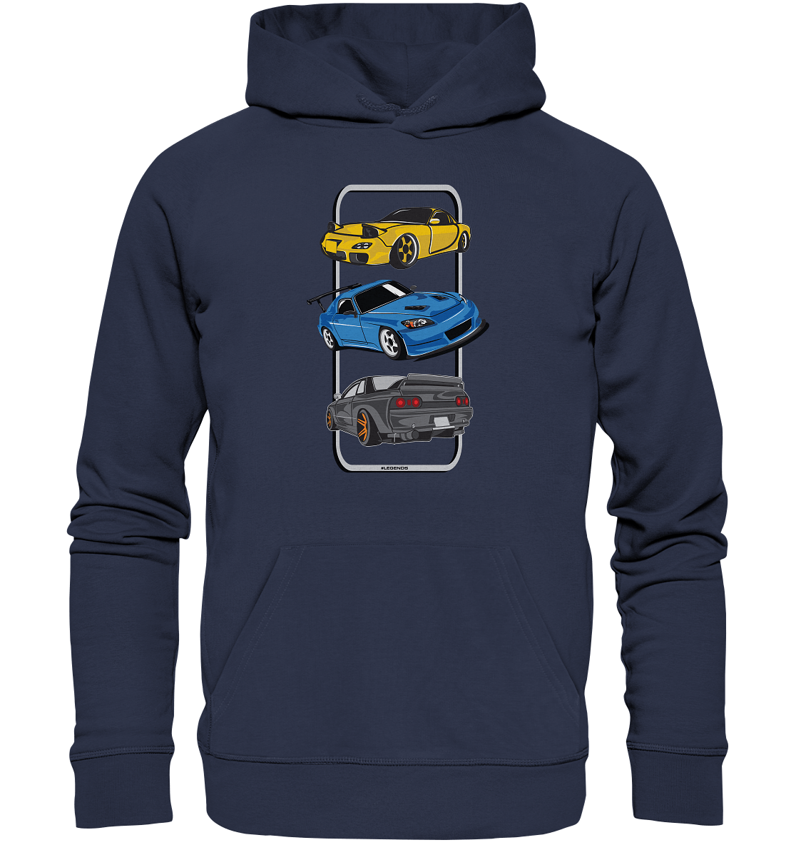 JDM Legends - RX7 S2000 R32 - Premium Unisex Hoodie - MotoMerch.de