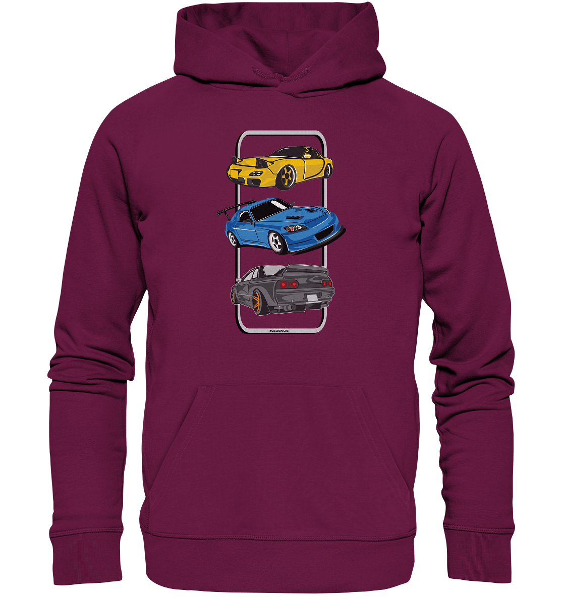 JDM Legends - RX7 S2000 R32 - Premium Unisex Hoodie - MotoMerch.de
