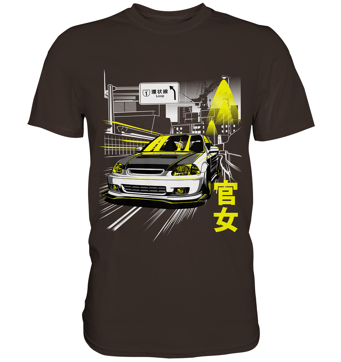 Kanjozoku Honda Civic EK - Premium Shirt - MotoMerch.de