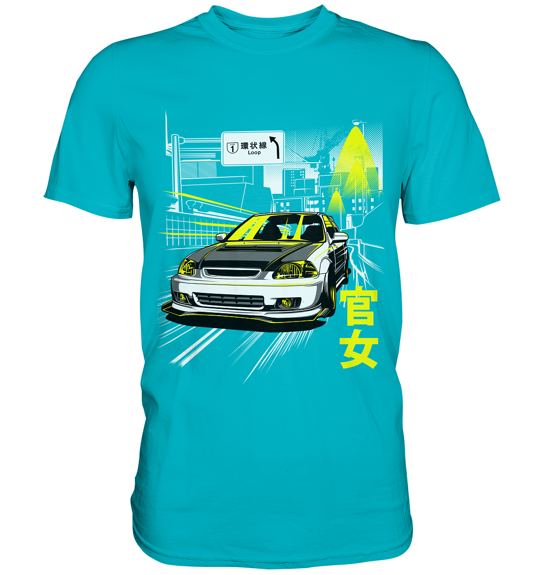 Kanjozoku Honda Civic EK - Premium Shirt - MotoMerch.de