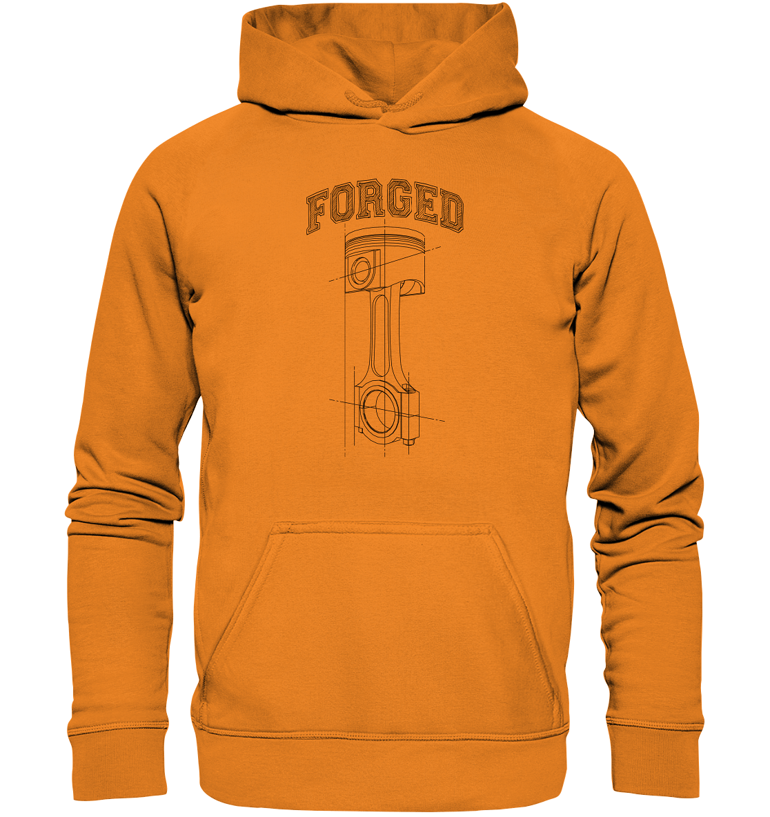 Kolben dunkel - Basic Unisex Hoodie - MotoMerch.de