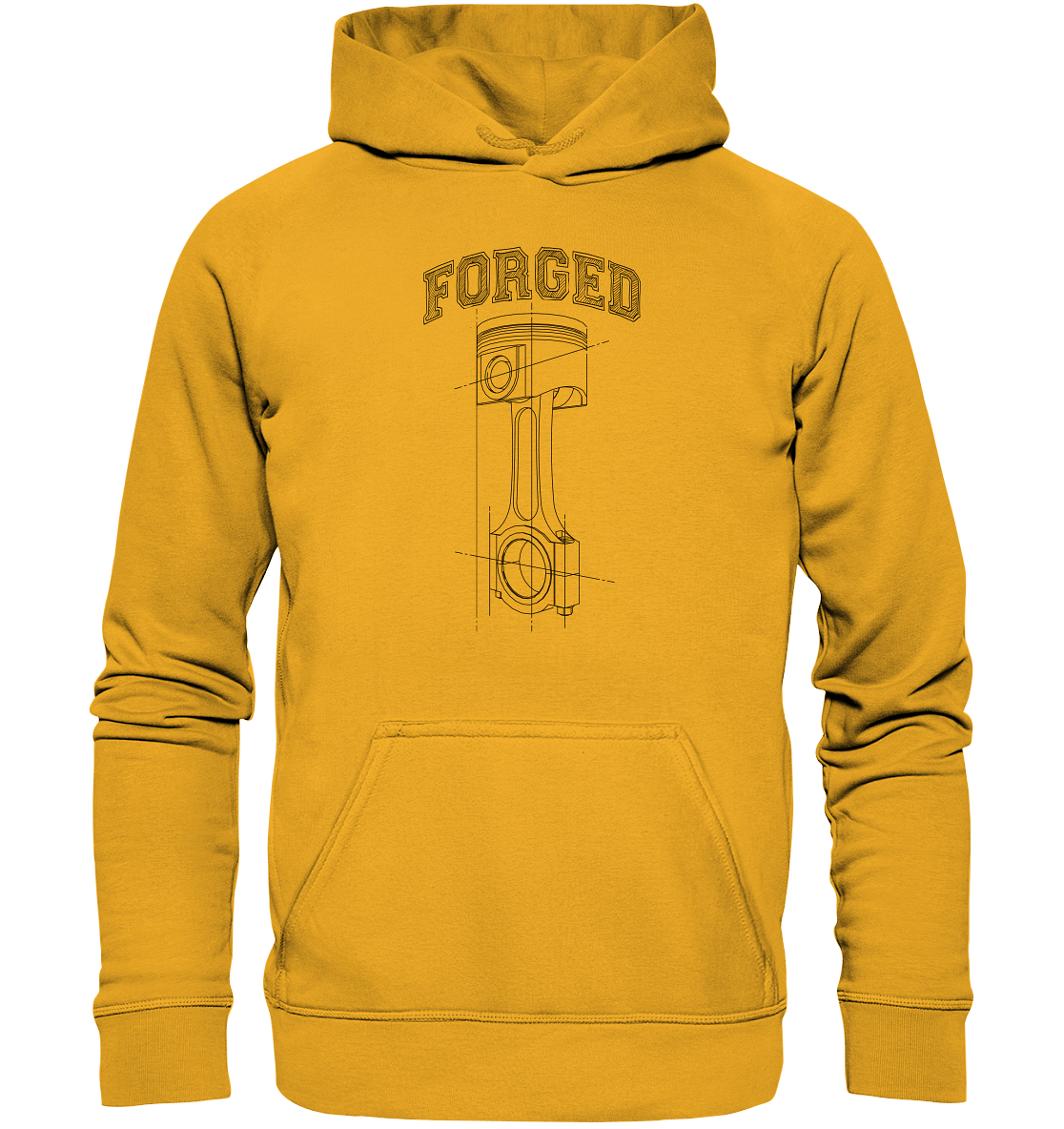 Kolben dunkel - Basic Unisex Hoodie - MotoMerch.de