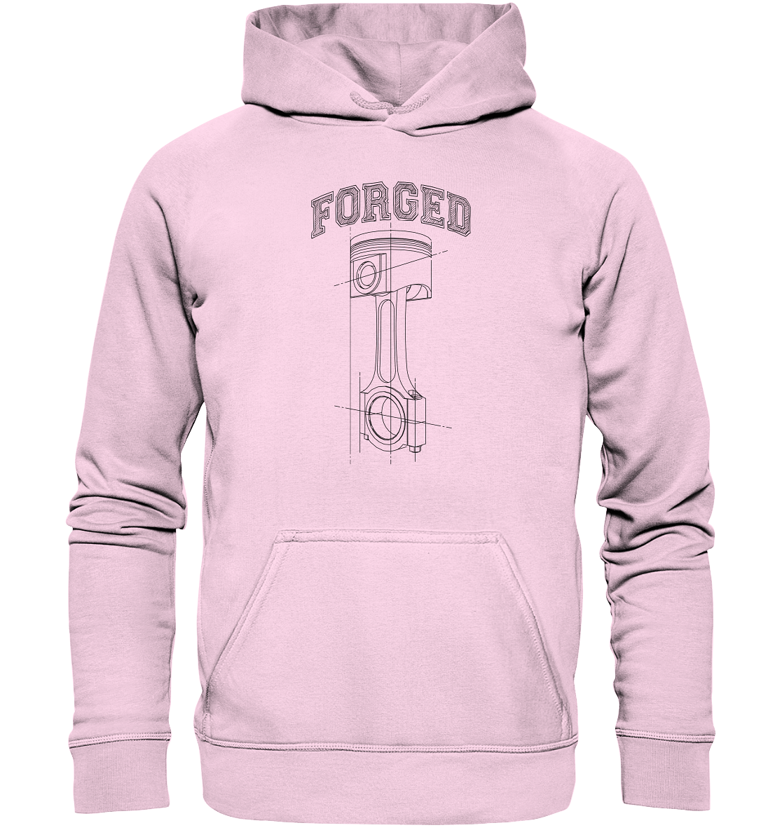 Kolben dunkel - Basic Unisex Hoodie - MotoMerch.de